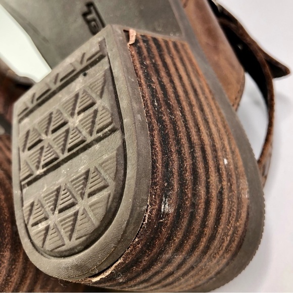 Teva Foxy mules clogs slingback brown leather 8.5 - Picture 10 of 12